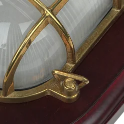 LED Wandleuchte Holz Messing 3000K Maritim Flur