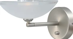 LED Wandleuchte MELANI in Nickel matt dimmbar