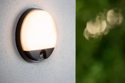 LED Wandleuchte mit Bewegungsmelder Ø21 cm IP54 3000 K