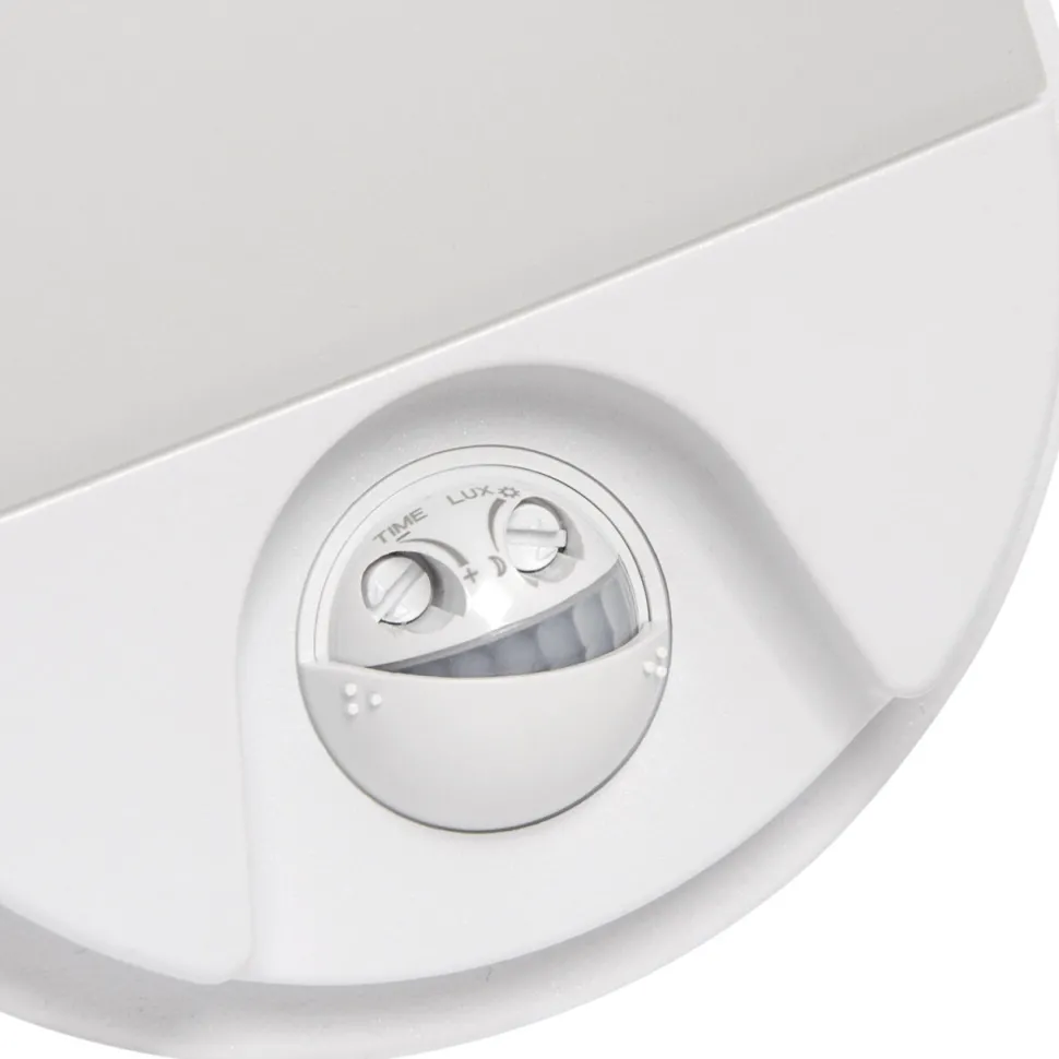 LED Wandleuchte mit Bewegungsmelder D: 21 cm IP54 Weiß Outdoor