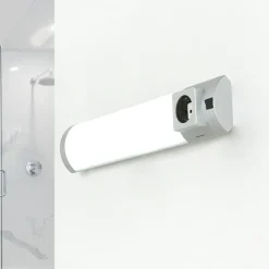 LED Wandleuchte mit Steckdose Schalter für Bad Küche