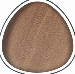 LED Wandleuchte Natur Schwarz B:85 cm 60W Skandinavisch