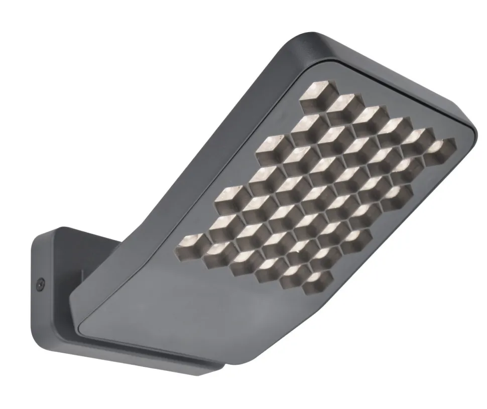 LED Wandleuchte Outdoor Anthrazit 4000 K IP54 beweglich