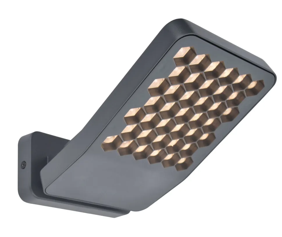 LED Wandleuchte Outdoor Anthrazit 3000 K IP54 flexibel