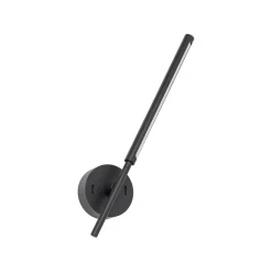 LED Wandleuchte Schalter drehbar 46,5 cm Metall 4000 K Schwarz