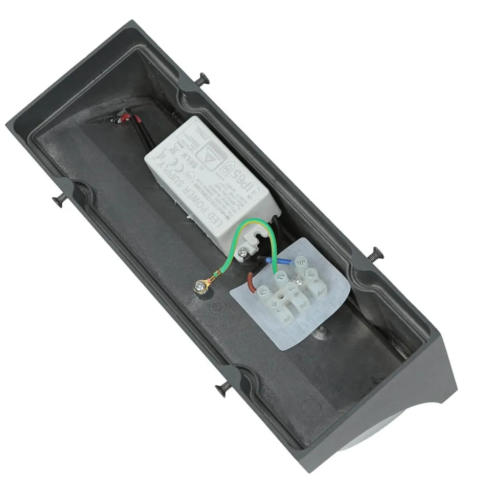 LED Wandleuchte TENBOS Anthrazit IP65 Modern Außen