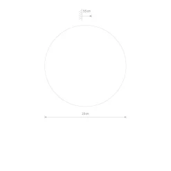 LED Wandspiegel beleuchtet Ø 19 cm 3000 K 30 lm rund