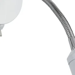 LED Wandstrahler mit Schalter Flexarm in Weiß T:31 cm