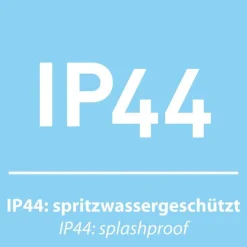 LED Wandstrahler Zugschalter IP44 flexibel in Aluminium