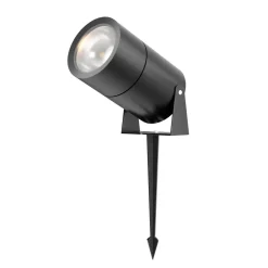 LED Wegeleuchte Aluminium Glas 22,2 cm mit Erdspieß