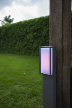 LED Wegeleuchte Aluminium RGB IP54 16 W 75 cm dimmbar