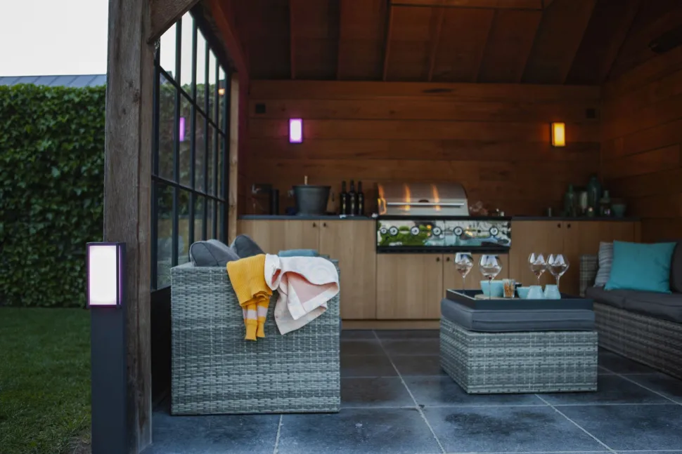 LED Wegeleuchte Aluminium RGB IP54 16 W 75 cm dimmbar