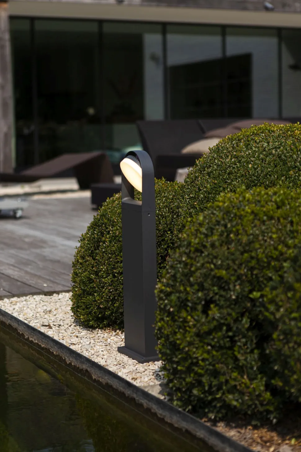 LED Wegeleuchte Aluminium 70 cm IP54 3000 K Anthrazit