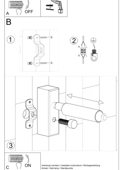 Leselampe Bett Sofa Schwarz Metall verstellbar G9 klein