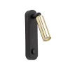 Leselampe Wand mit Schalter Metall schwenkbar Schwarz Gold G9