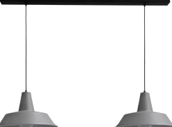 Loft Hängelampe Grau Ø45cm 2xE27 Handarbeit PRATO