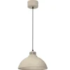 Loft Pendelleuchte Beige Metall Ø30 cm E27 akzentuiert