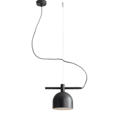 Loft Pendelleuchte E27 Schwarz Metall 28 cm lang