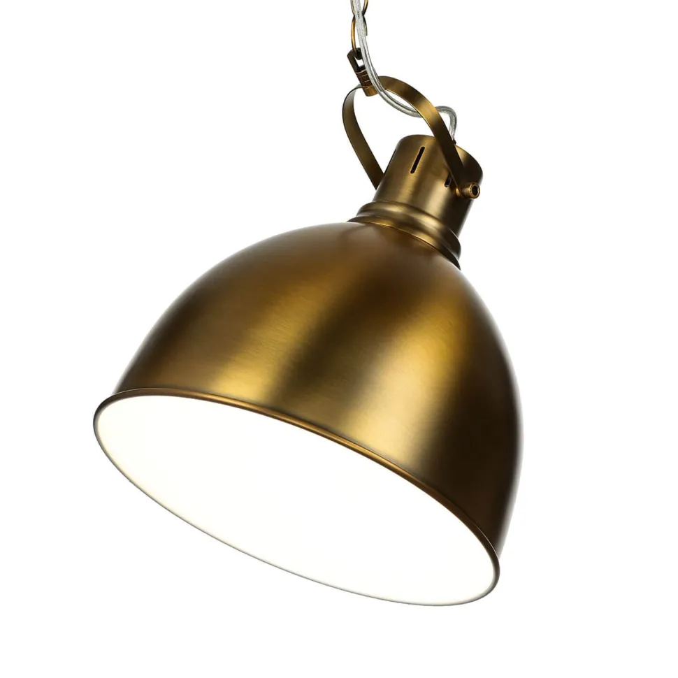 Loft Pendelleuchte in Messing antik