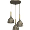 Loft Pendelleuchte Metall in Gold Ø42 cm E27 stilvoll