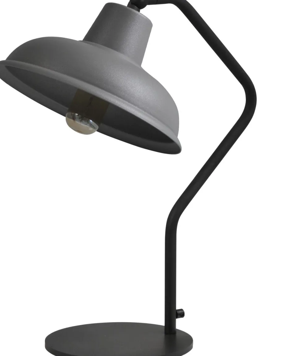 Loft Tischlampe Grau H53cm Industriestil Premium