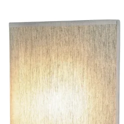 Loft Wandlampe Stoff Schirm halbrund E27 in Grau ALICE