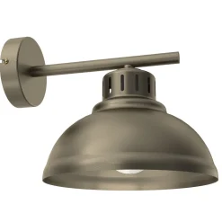 Loft Wandleuchte Metall in Gold T:26 cm E27 dekorativ