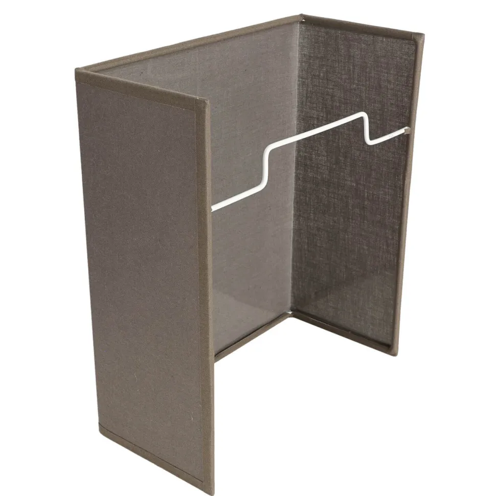 Loft Wandleuchte Stoff Schirm Taupe Loft Design E27