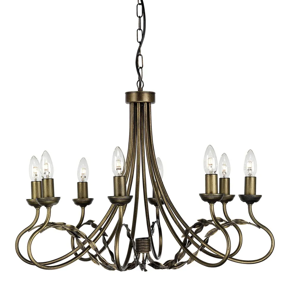 Lüster GOTICA 6 Antik Gold Ø70cm kürzbar Esstisch