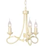 Lüster GOTICA 6 Creme 3xE14 kürzbar Rustikal Lampe