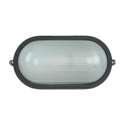 Maritime Außenwandleuchte IP44 B:21cm Schwarz Weiß E27