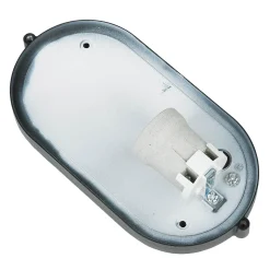 Maritime Außenwandleuchte IP44 B:21cm Schwarz Weiß E27