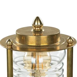 Maritime Gartenleuchte Messing rostfrei H:89cm