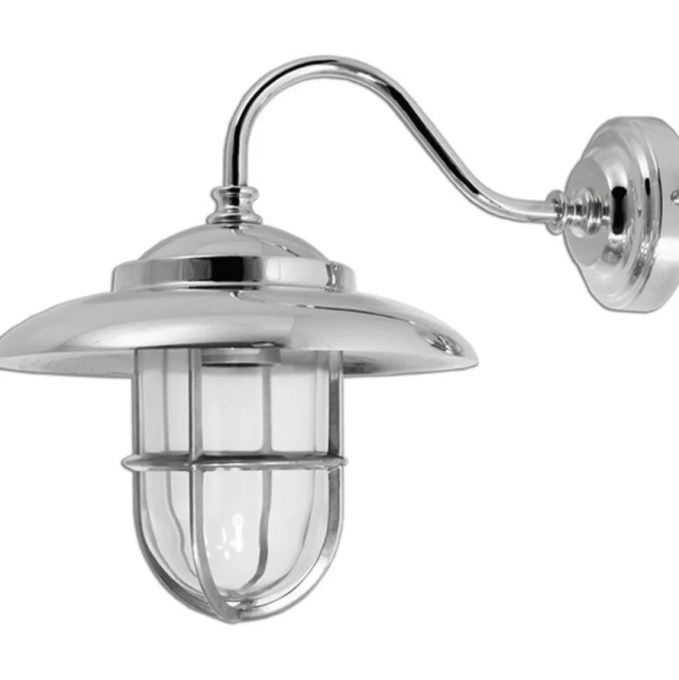 Maritime Lampe außen Chrom IP43 rostfrei FIRENZE