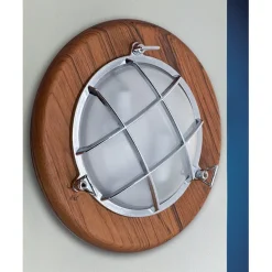 Maritime LED Wandlampe SILVIO Chrom Maritim rund