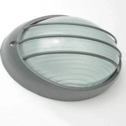 Maritime Wand Außenlampe Anthrazit oval AMSTERDAM