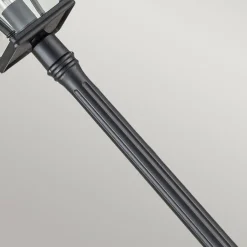 Mastleuchte 216,4 cm IP44 Vintage Schwarz E27 Garten Weg