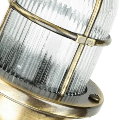 Messing Außenleuchte Antik Gitter Schirm SANTORIN