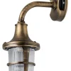 Messing Außenwandleuchte IP64 Maritim Hof SANTORIN
