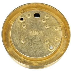 Messing Außenwandleuchte rund IP64 Ø14cm Maritim