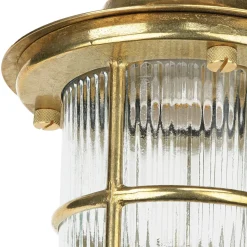 Messing Deckenleuchte außen IP54 Maritim Terrasse