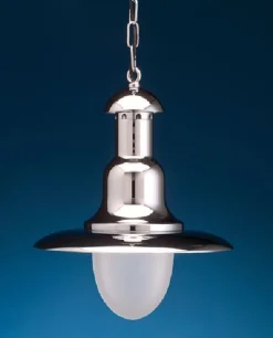 Messing Hängelampe Esstisch in Chrom maritim edel