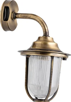 Messing Wandlampe IP64 Maritim Hof THISSEAS