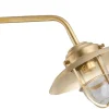 Messing Wandlampe IP43 Maritim Außen wetterfest