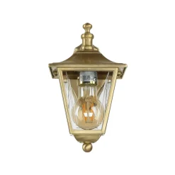 Messing Wandlampe IP43 Rustikal Terrasse LEROS