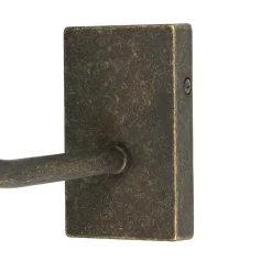 Messing Wandleuchte E27 Beige Stoff Schirm