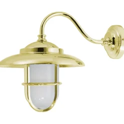 Messing Wandleuchte IP43 Maritim außen FIRENZE