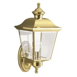 Messinglampe AURELIA IP44 glänzend Haus Hof rostfrei