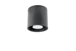 Metall Deckenlampe Anthrazit Ø10cm H:10cm klein G9