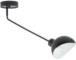 Metall Deckenleuchte Schwarz Weiß E27 außergewöhnlich